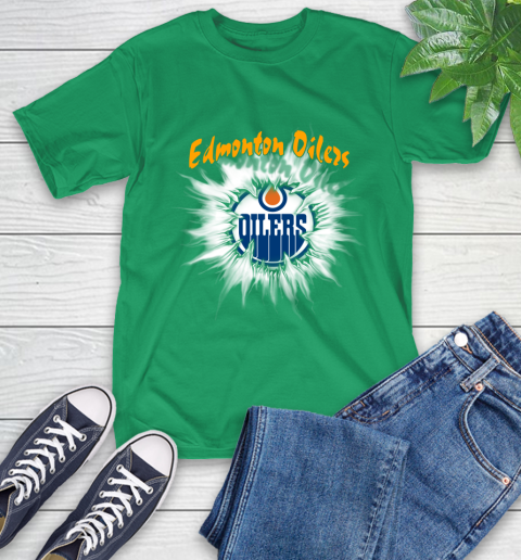 Edmonton Oilers NHL Hockey Adoring Fan Rip Sports T-Shirt 7
