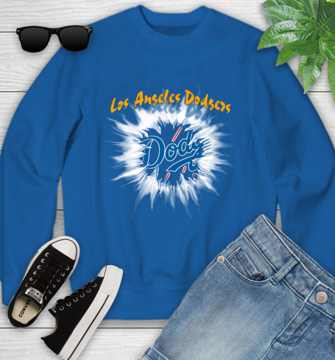 Los Angeles Dodgers MLB Baseball Adoring Fan Rip Sports Youth Sweatshirt 7