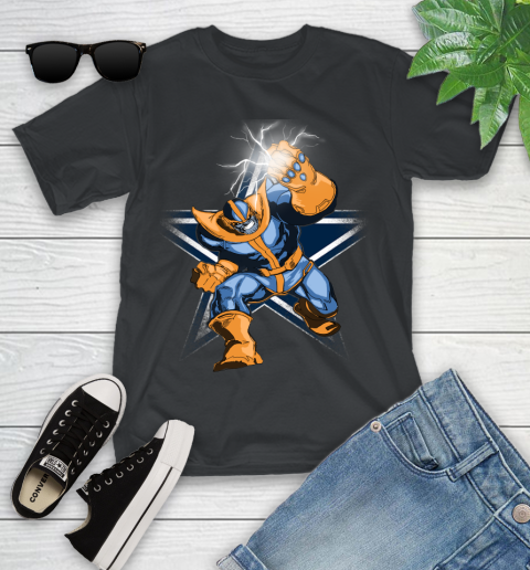 Dallas Cowboys NFL Football Thanos Avengers Infinity War Marvel Youth T-Shirt