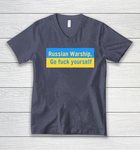 Russian Warship Go Fuck Yourself Shirt V-Neck T-Shirt 6