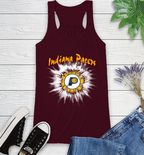 Indiana Pacers NBA Basketball Rip Sports Racerback Tank 2