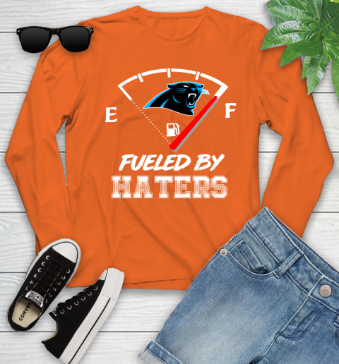 Carolina Panthers NFL Football Fueled By Haters Sports Youth Long Sleeve 3