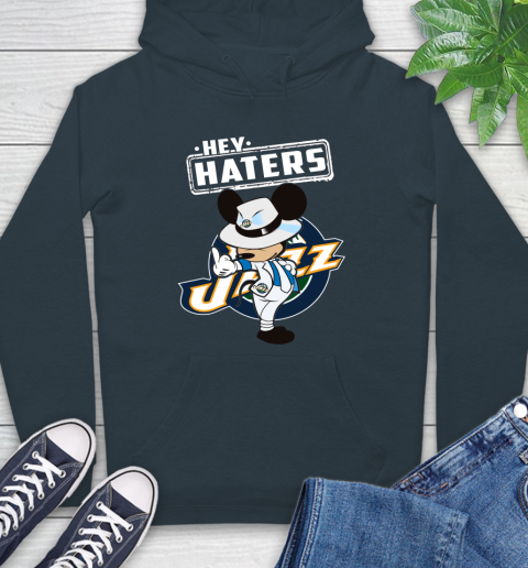 NBA Hey Haters Mickey Basketball Sports Utah Jazz Hoodie 7
