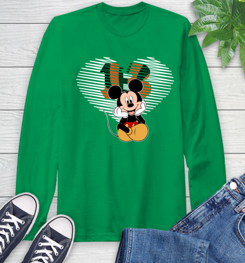 NFL Cincinnati Bengals The Heart Mickey Mouse Disney Football T Shirt_000 Long Sleeve T-Shirt 8