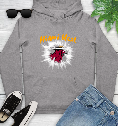 Miami Heat NBA Basketball Rip Sports Youth Hoodie 6