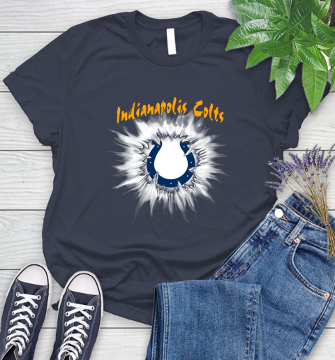 Indianapolis Colts NFL Football Adoring Fan Rip Sports Women's T-Shirt 14