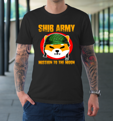 Shiba Army Shiba Inu Coin Crypto Token Cryptocurrency Wallet T-Shirt