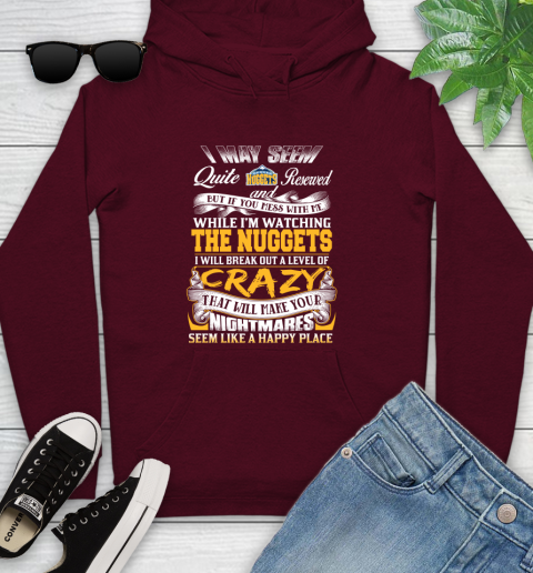 Denver Nuggets NBA Basketball Don't Mess With Me While I'm Watching My Team Youth Hoodie 7
