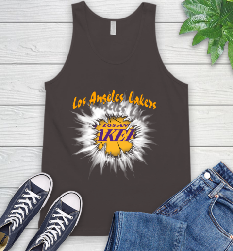 Los Angeles Lakers NBA Basketball Rip Sports Tank Top 6