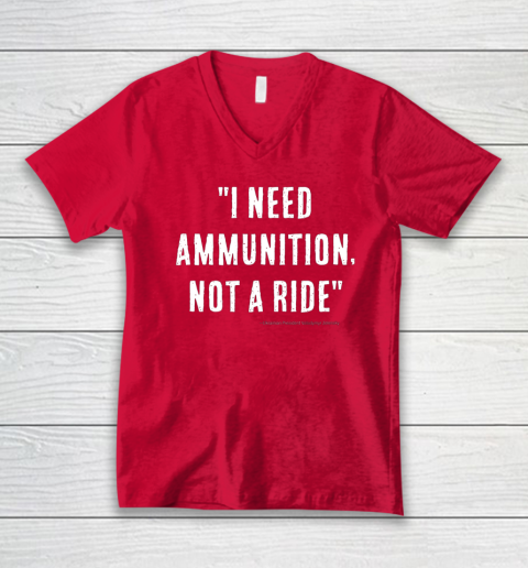 I Need Ammunition Not A Ride Ukrainian President Zelensky V-Neck T-Shirt 5