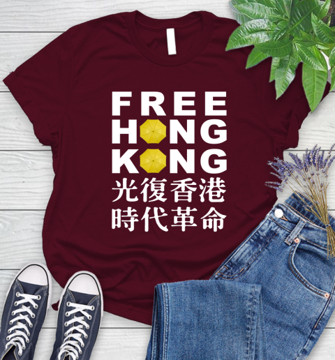 Free Hong Kong Women's T-Shirt 7