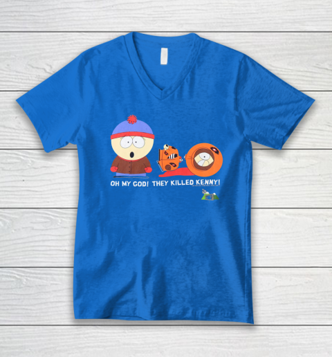 Oh My God They Killed Kenny Shirt South Park Adult Cartoon V-Neck T-Shirt 4