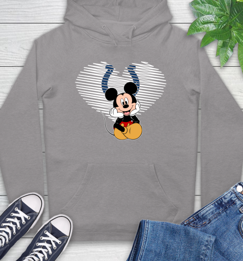 NFL Indianapolis Colts The Heart Mickey Mouse Disney Football T Shirt_000 Hoodie 6