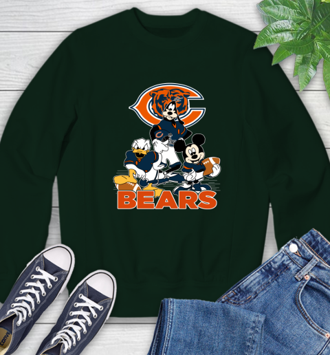 NFL Chicago Bears Mickey Mouse Donald Duck Goofy Football Shirt Sweatshirt 12