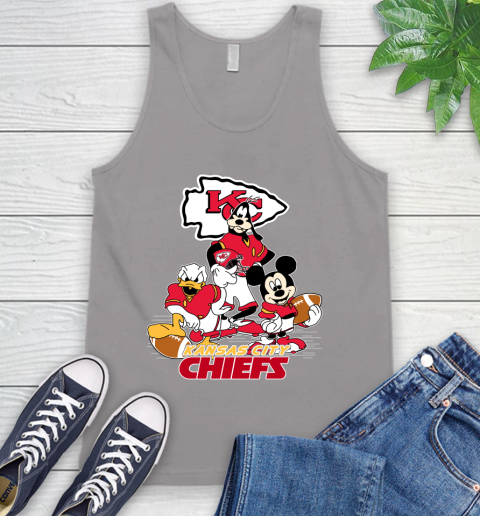 NFL Kansas City Chiefs Mickey Mouse Donald Duck Goofy Football Shirt Tank Top 3