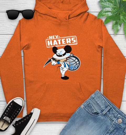 NBA Hey Haters Mickey Basketball Sports Orlando Magic Youth Hoodie 4