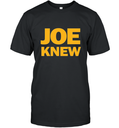 Joe Knew  Pitt vs Penn St91016  Yellow on Blue Tshirt T-Shirt