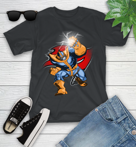 Tampa Bay Buccaneers NFL Football Thanos Avengers Infinity War Marvel Youth T-Shirt