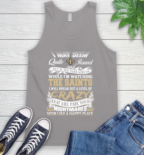 New Orleans Saints NFL Football Don't Mess With Me While I'm Watching My Team Tank Top 3