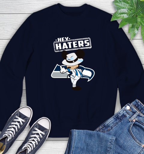 NFL Hey Haters Mickey Football Sports Seattle Seahawks Sweatshirt 2