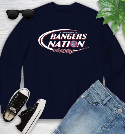 NHL A True Friend Of The New York Rangers Dilly Dilly Hockey Sports Youth Sweatshirt 2