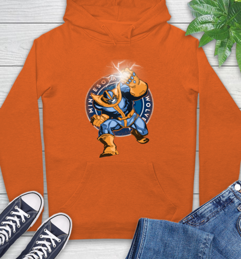 Minnesota Timberwolves NBA Basketball Thanos Avengers Infinity War Marvel Hoodie 4