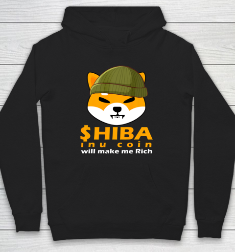Shiba Will Make Me Rich Vintage Shiba Inu Coin Shiba Army Hoodie 9
