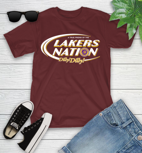 NBA A True Friend Of The Los Angeles Lakers Dilly Dilly Basketball Sports Youth T-Shirt 14