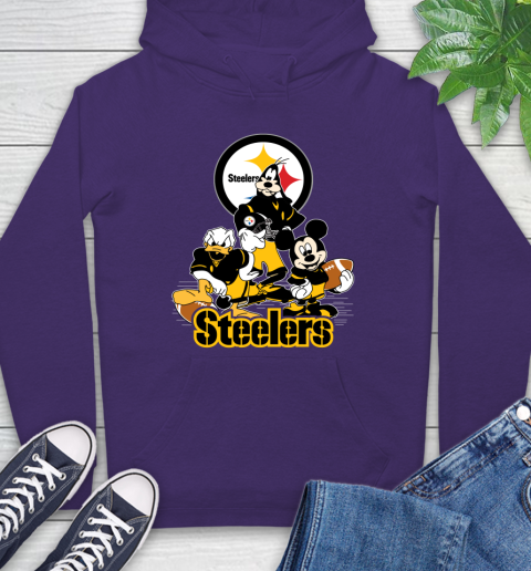 NFL Pittsburgh Steelers Mickey Mouse Donald Duck Goofy Football Shirt Hoodie 5