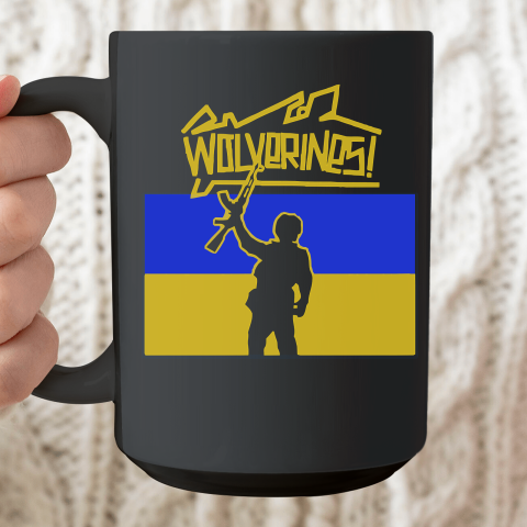 Ukraine Wolverines Shirt  Support Ukraine Wolverines Proud Ceramic Mug 15oz