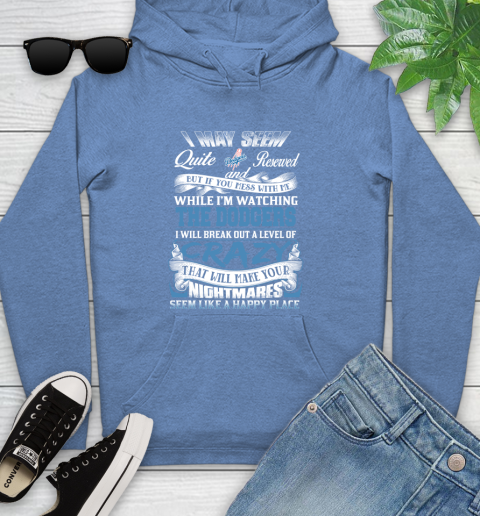 Los Angeles Dodgers MLB Baseball Don't Mess With Me While I'm Watching My Team Youth Hoodie 13