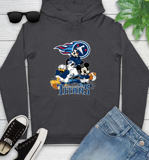 NFL Tennessee Titans Mickey Mouse Donald Duck Goofy Football Shirt Youth Hoodie 8