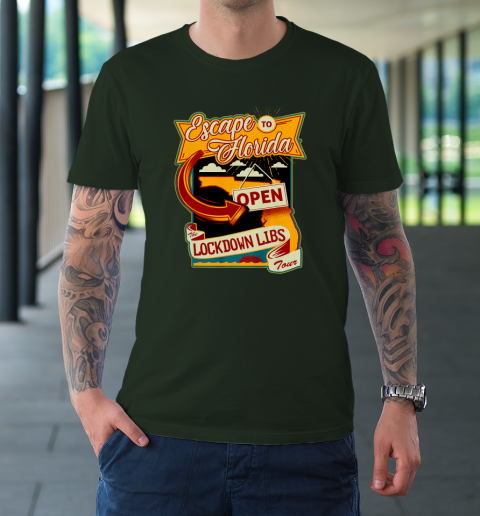Escape To Florida Shirt Ron DeSantis (Print on front and back) T-Shirt 3