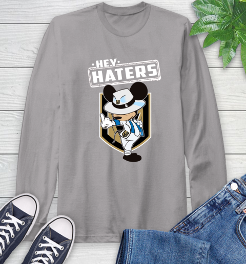 NHL Hey Haters Mickey Hockey Sports Vegas Golden Knights Long Sleeve T-Shirt 6