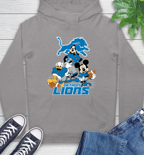 NFL Detroit Lions Mickey Mouse Donald Duck Goofy Football Shirt Hoodie 6
