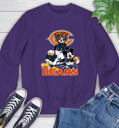 NFL Chicago Bears Mickey Mouse Donald Duck Goofy Football Shirt Sweatshirt 4