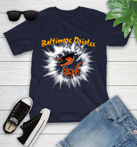 Baltimore Orioles MLB Baseball Adoring Fan Rip Sports Youth T-Shirt 2