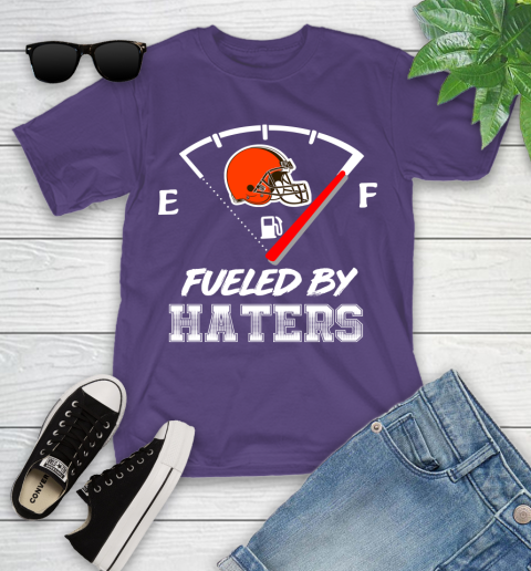 Cleveland Browns NFL Football Fueled By Haters Sports Youth T-Shirt 3