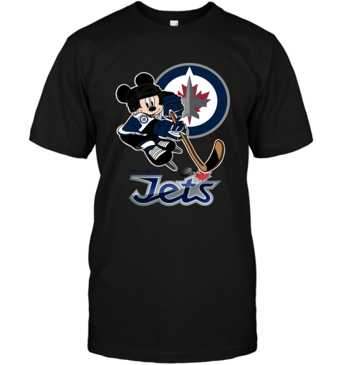 NHL Winnipeg Jets Mickey Mouse Disney Hockey T Shirt T-Shirt - Itees Global