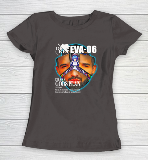 Drake Evangelion Shirt Drake Eva 06 Drake Gods Plan Women's T-Shirt 5