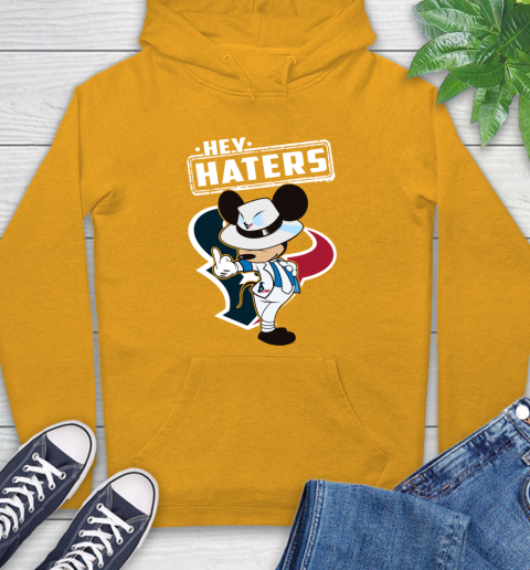 NFL Hey Haters Mickey Football Sports Houston Texans Hoodie 2