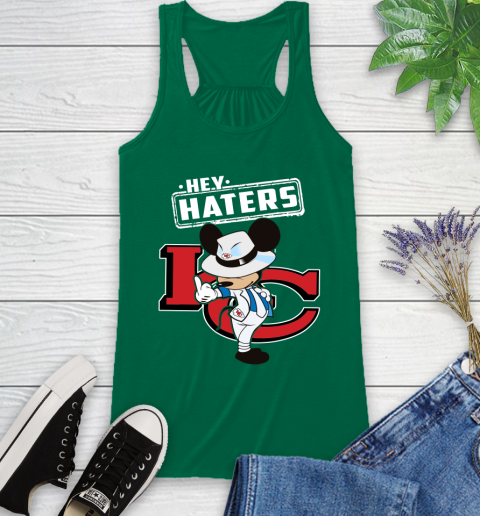 NFL Hey Haters Mickey Football Sports Kansas City Chiefs Racerback Tank 6