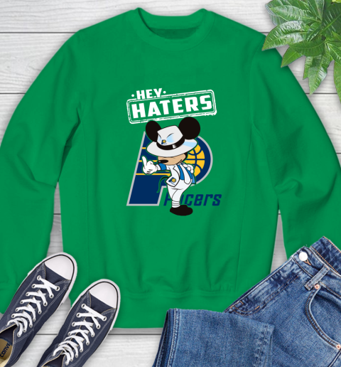 NBA Hey Haters Mickey Basketball Sports Indiana Pacers Sweatshirt 7