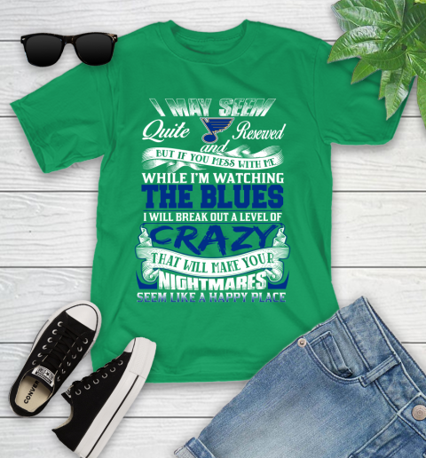 St.Louis Blues NHL Hockey Don't Mess With Me While I'm Watching My Team Youth T-Shirt 9 St.Louis Blues NHL Hockey Don't Mess With Me While I'm Watching My Team Youth T-Shirt - Image 9