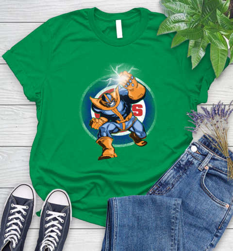 Chicago Cubs MLB Baseball Thanos Avengers Infinity War Marvel Women's T-Shirt 9
