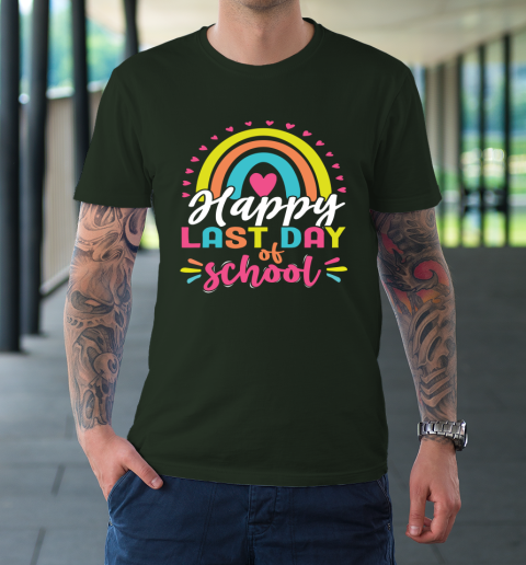 Happy Last Day of School Teacher Student Graduation T-Shirt 3