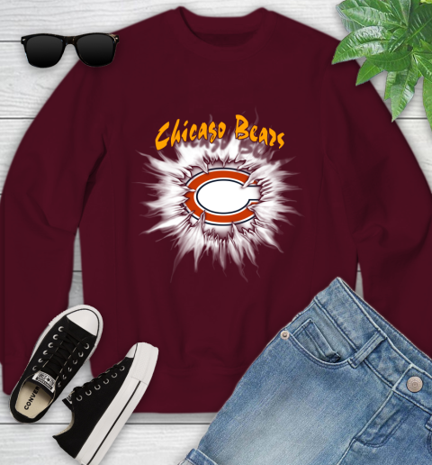 Chicago Bears NFL Football Adoring Fan Rip Sports Youth Sweatshirt 4