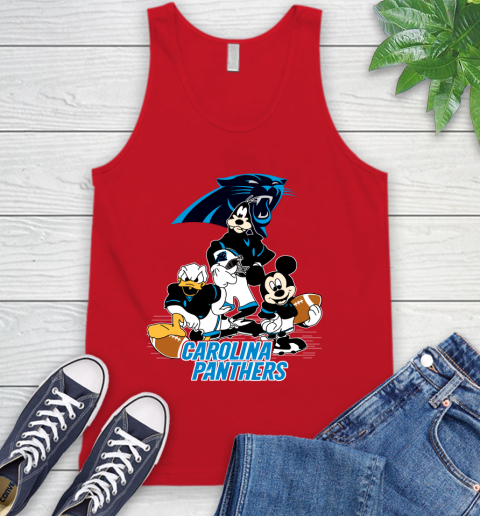 NFL Carolina Panthers Mickey Mouse Donald Duck Goofy Football Shirt Tank Top 5