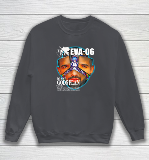 Drake Evangelion Shirt Drake Eva 06 Drake Gods Plan Sweatshirt 3