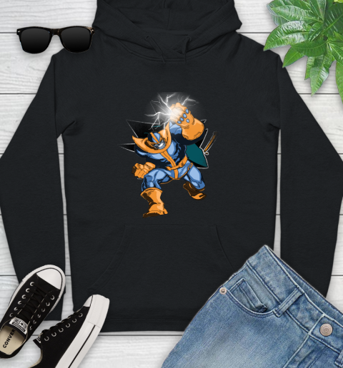 San Jose Sharks NHL Hockey Thanos Avengers Infinity War Marvel Youth Hoodie